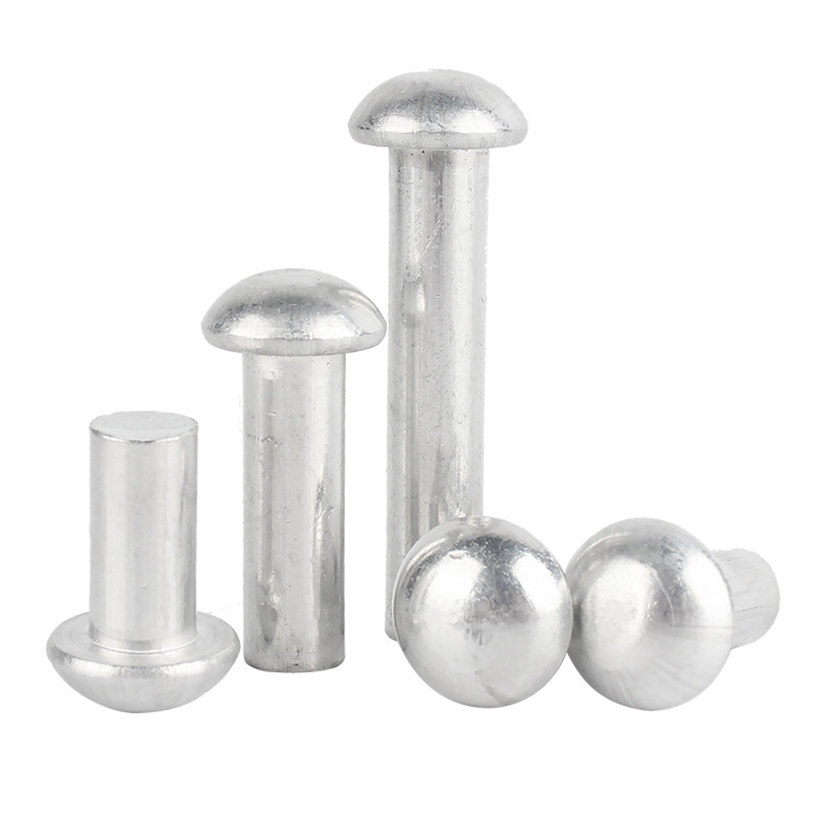 Solid Aluminium Half Round Head Rivets Dome Rivet DIN 660 M2 M2.5 M3 M4 M5 M6 M8