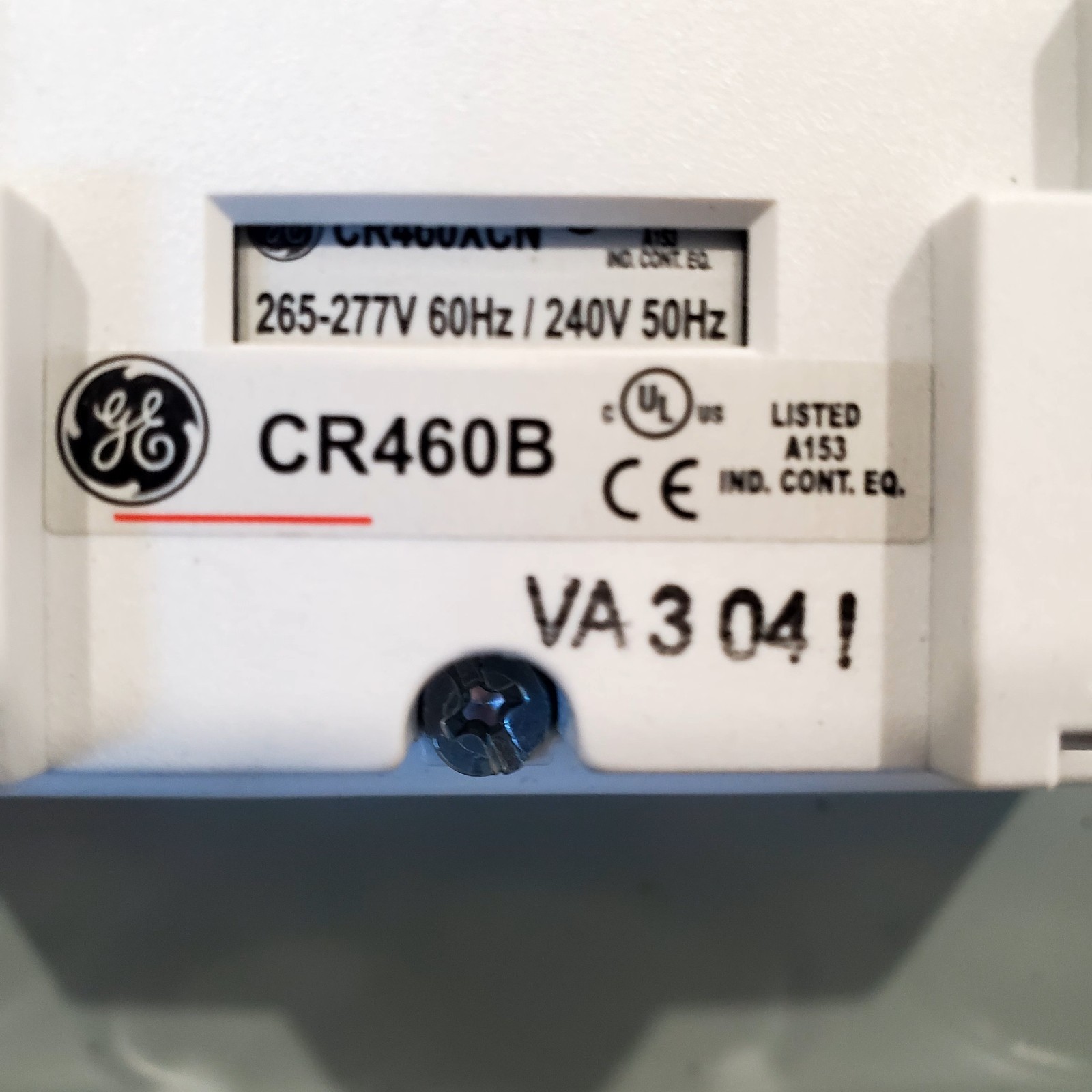 Ge 463L40ANA 10AO 277Vac Electrically Held Lighting Contactor 4P 30A