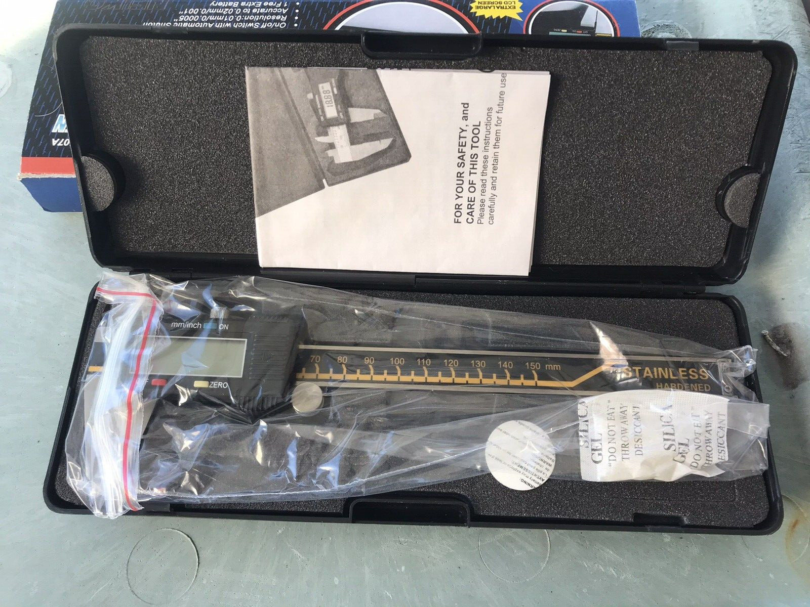 NEIKO 01407A Electronic Ex Large LCD Digital Caliper 0-6 In/0-150mm Stainl Steel