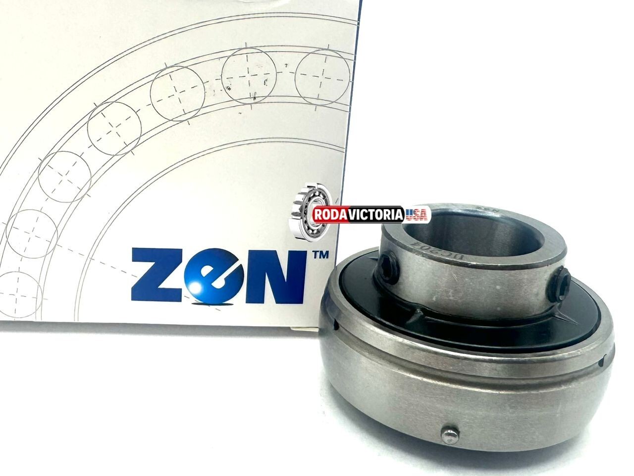 ZEN UC204 Insert Ball Bearing GYE20KRRB YAR204-2F 20x47x31 mm