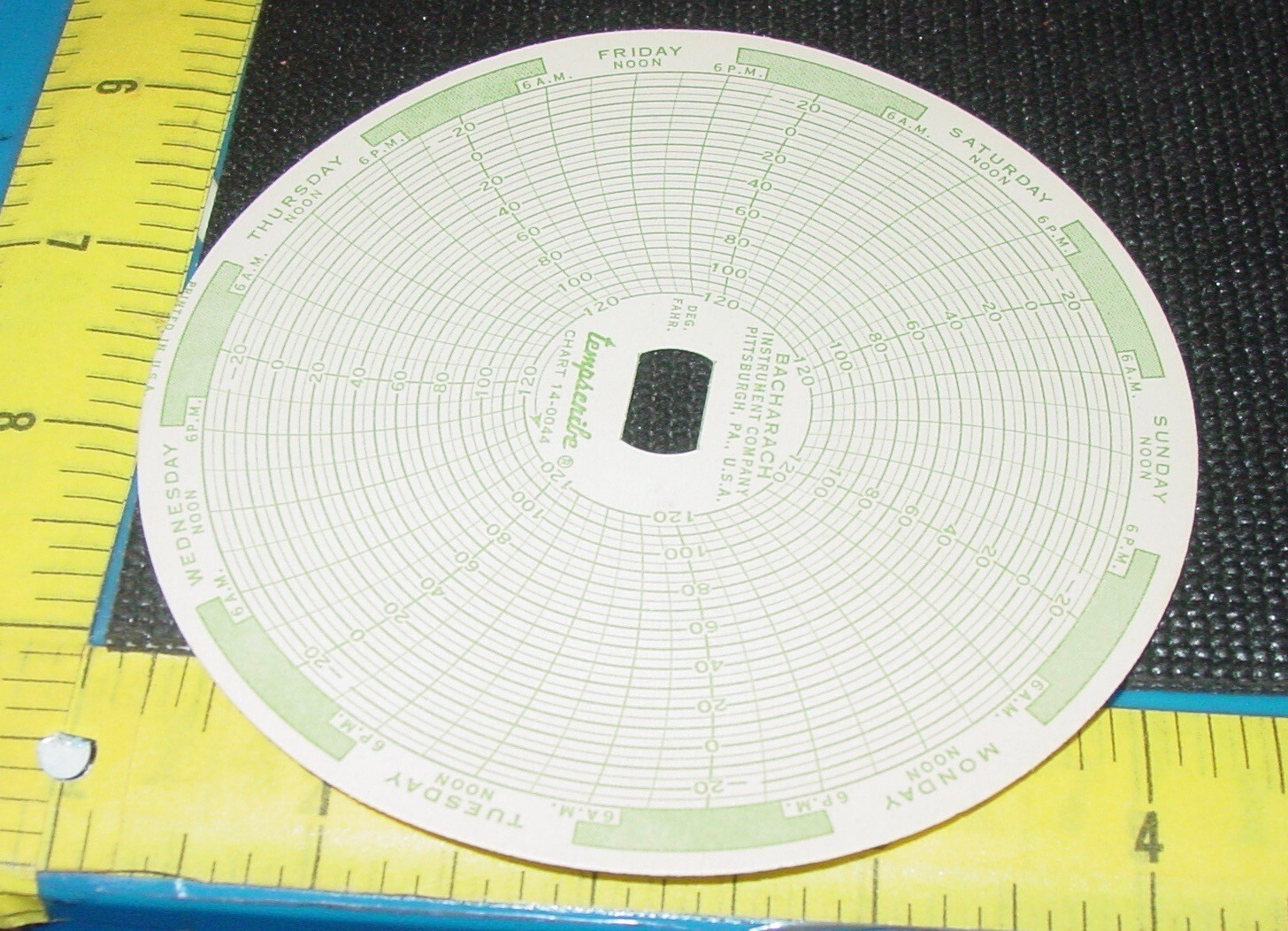 Bacharach Instrument Company 140 Tempscribe 14-0044 7 Days Charts Lot NOS USA