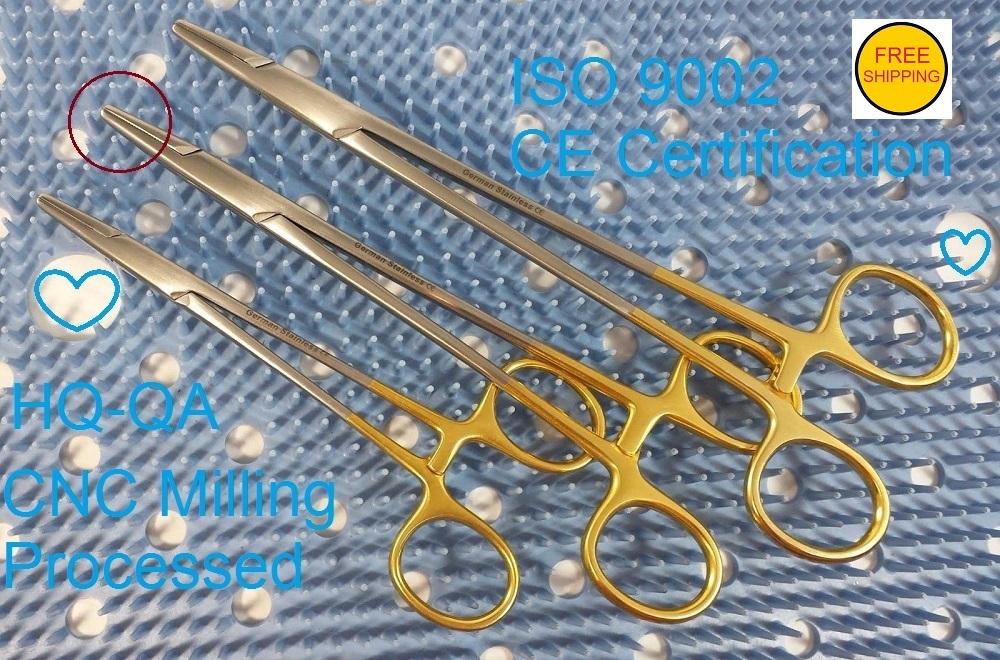 3 TC Mayo Hegar Needle Holders 5.5″, 7″, 8″ Germany Stainless