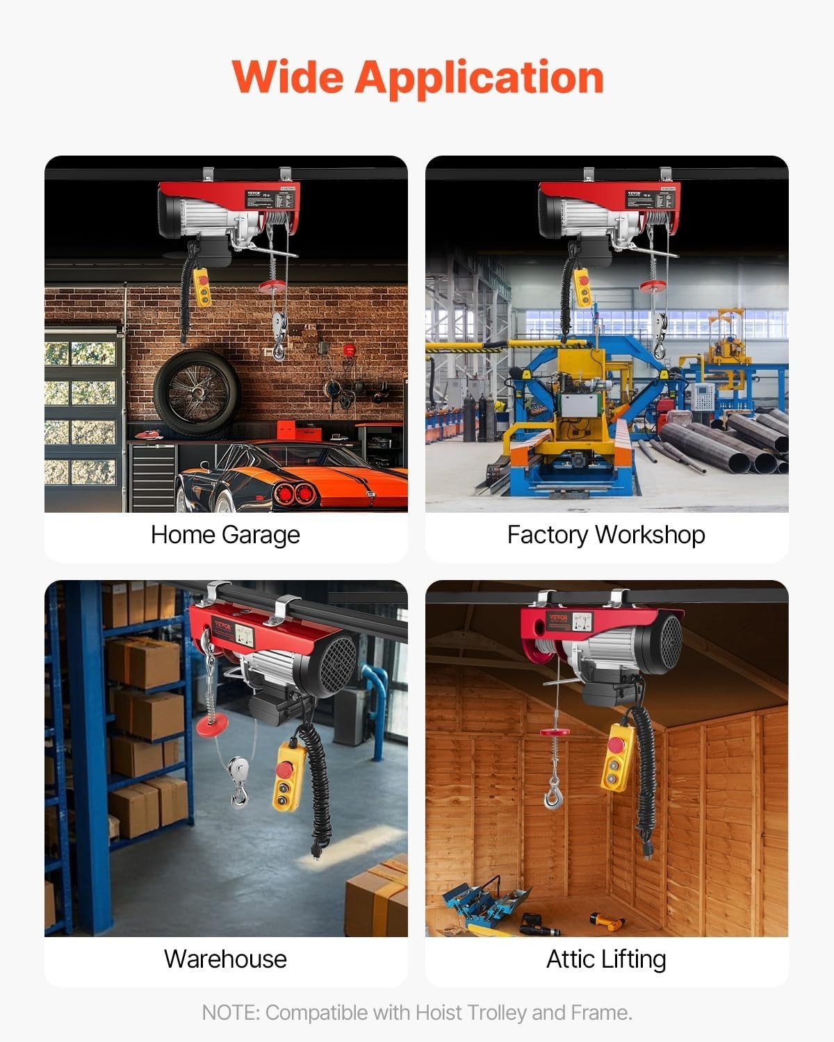 Electric Winch 1320LBS With Remote Control Heavy Duty Lifting Equipment
