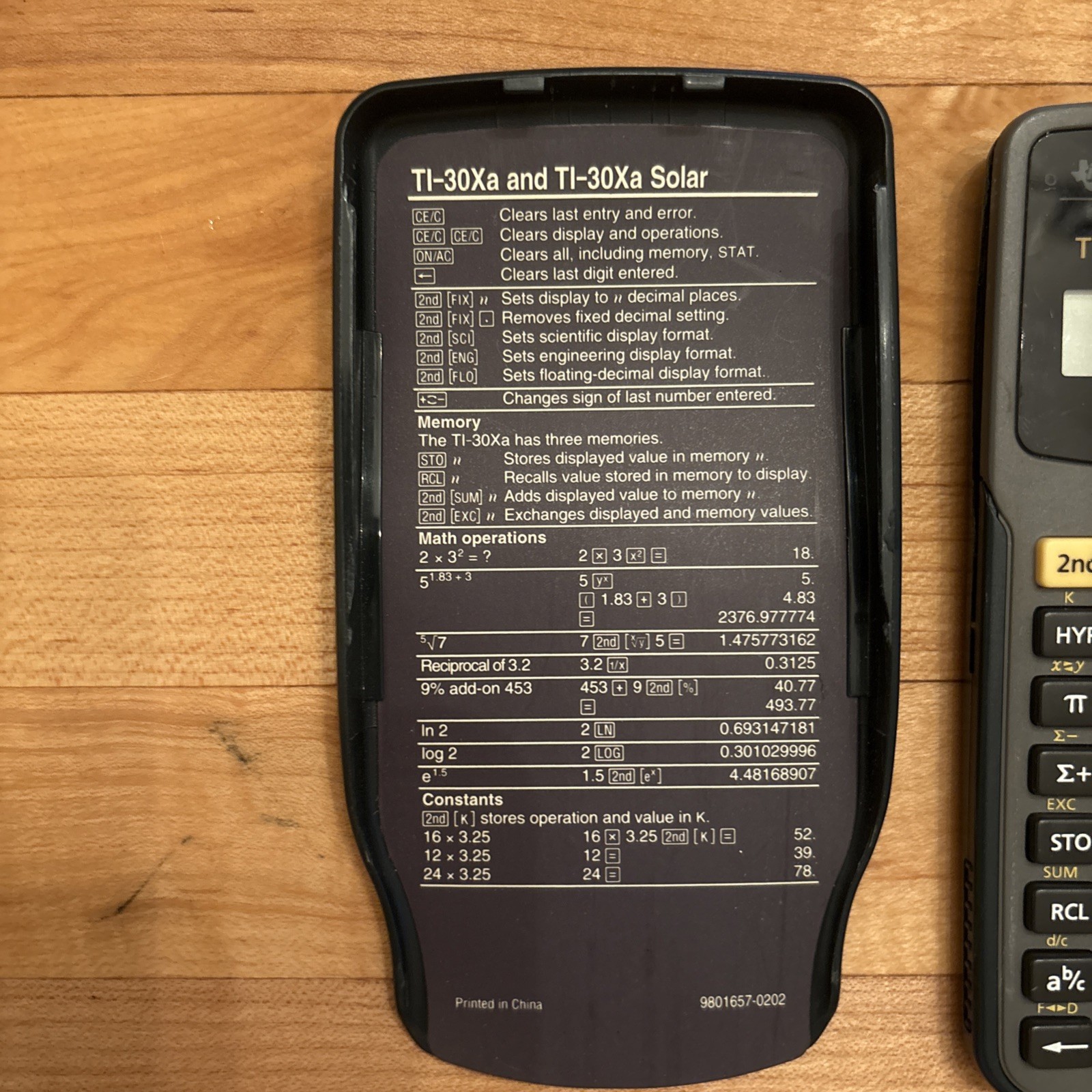 Texas Instruments TI-30Xa Scientific Calculator