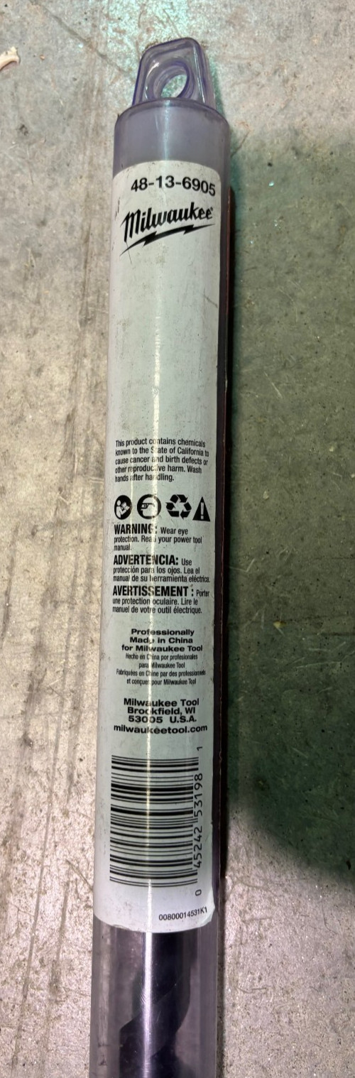 New Milwaukee 48-13-6905 11/16 in x 30 in Shockwave Lineman’s Impact Auger