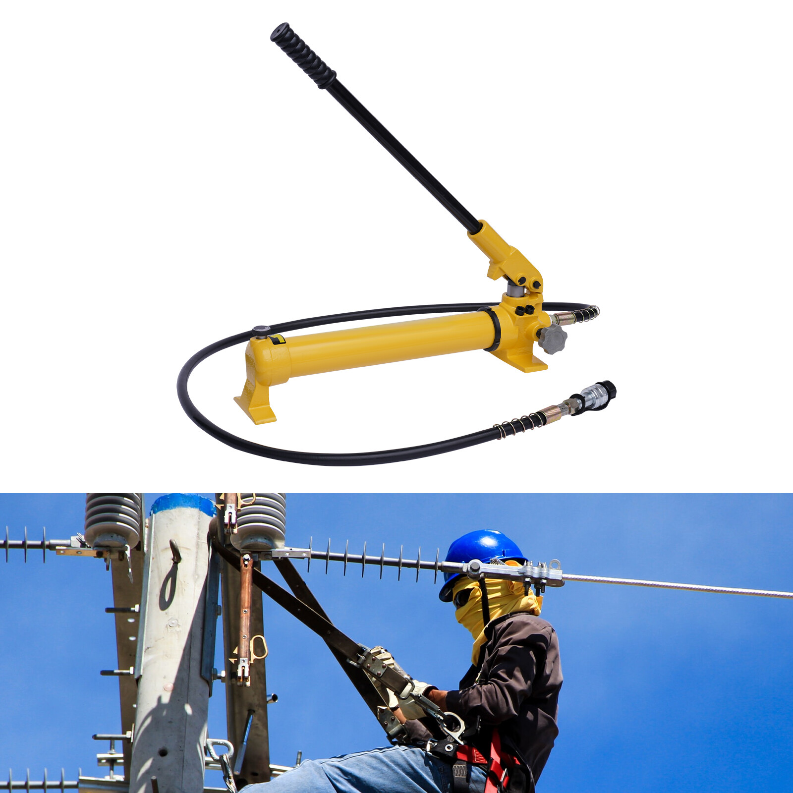 2 Speed Hydraulic Hand Pump CP-700 Hydraulic Manual Pump 10000 PSI 10&4 Ton