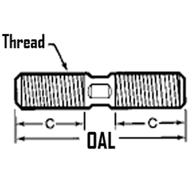 TE-CO 40812 – 5/8″-11 x 7″ OAL Driver Stud, USA – 7 pieces