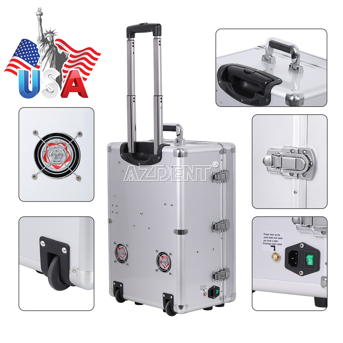 Dental Unit Chair DC Motor Computer Control/Delivery Suction Unit Air Compressor