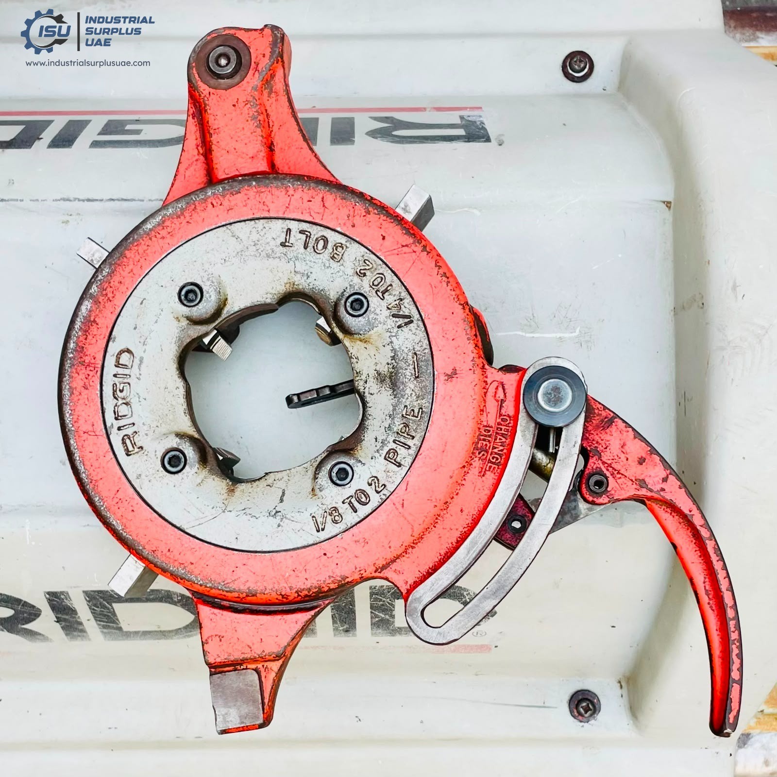 Ridgid 1224 Pipe Threader/Threading Machine 2-1/2″-4″ BSPT Die Heads 220V