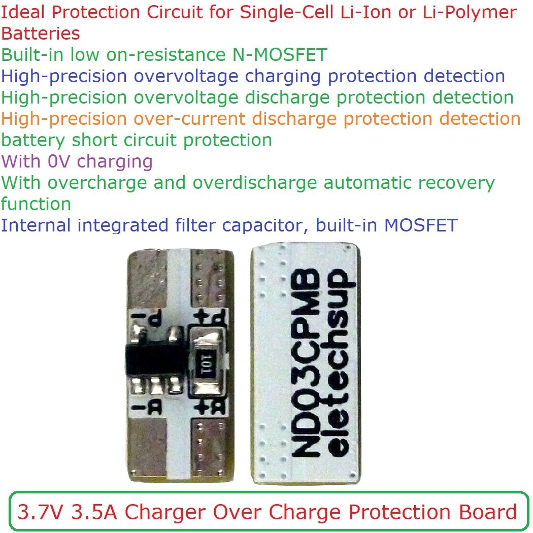 Li-Ion Li-Polymer Battery 3.5A Charger Over Protection Board 3.7V 4.2V 18650 DIY