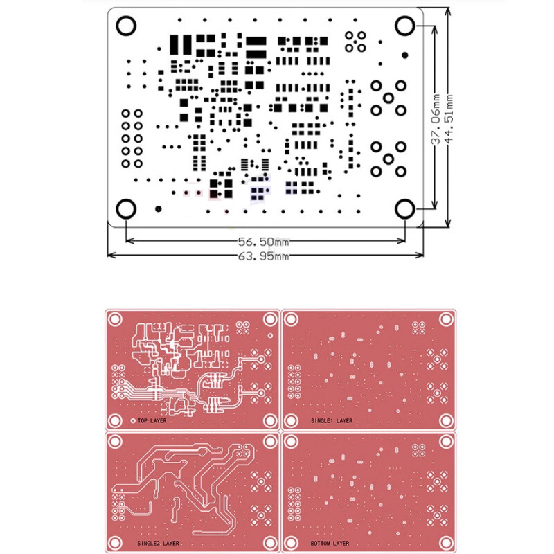 DAC8563 Digital to Analog Conversion Data Acquisition Module Dual 16-Bit DAC New
