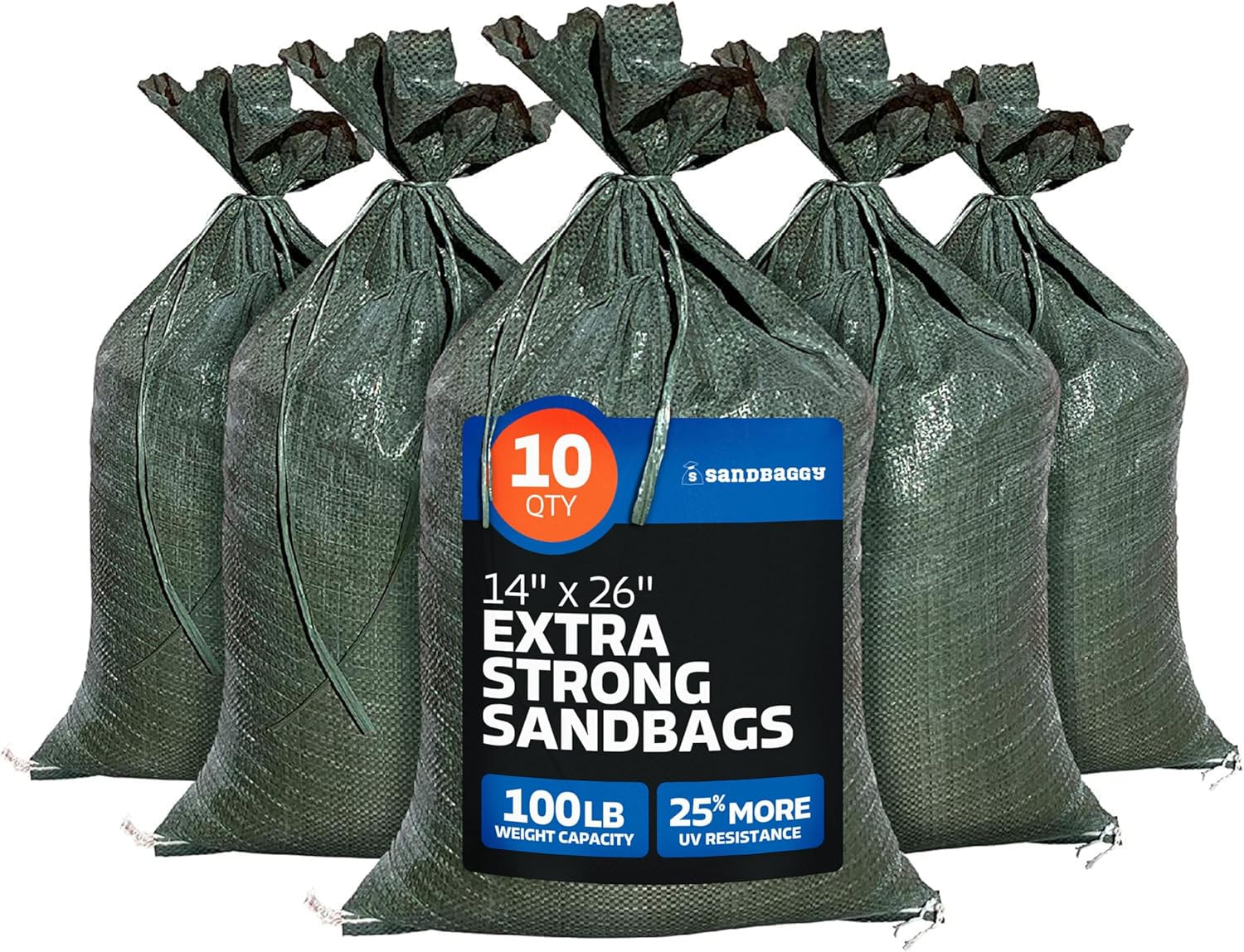 – Heavy Duty Empty Sandbags for Flooding (14″ X 26″) – Poly Sand Bags for Flood