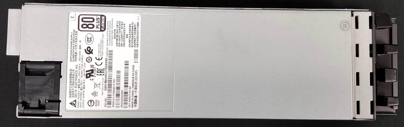 Cisco PWR-C1-715WAC-P 715W Power Supply for 9300 Series Switches