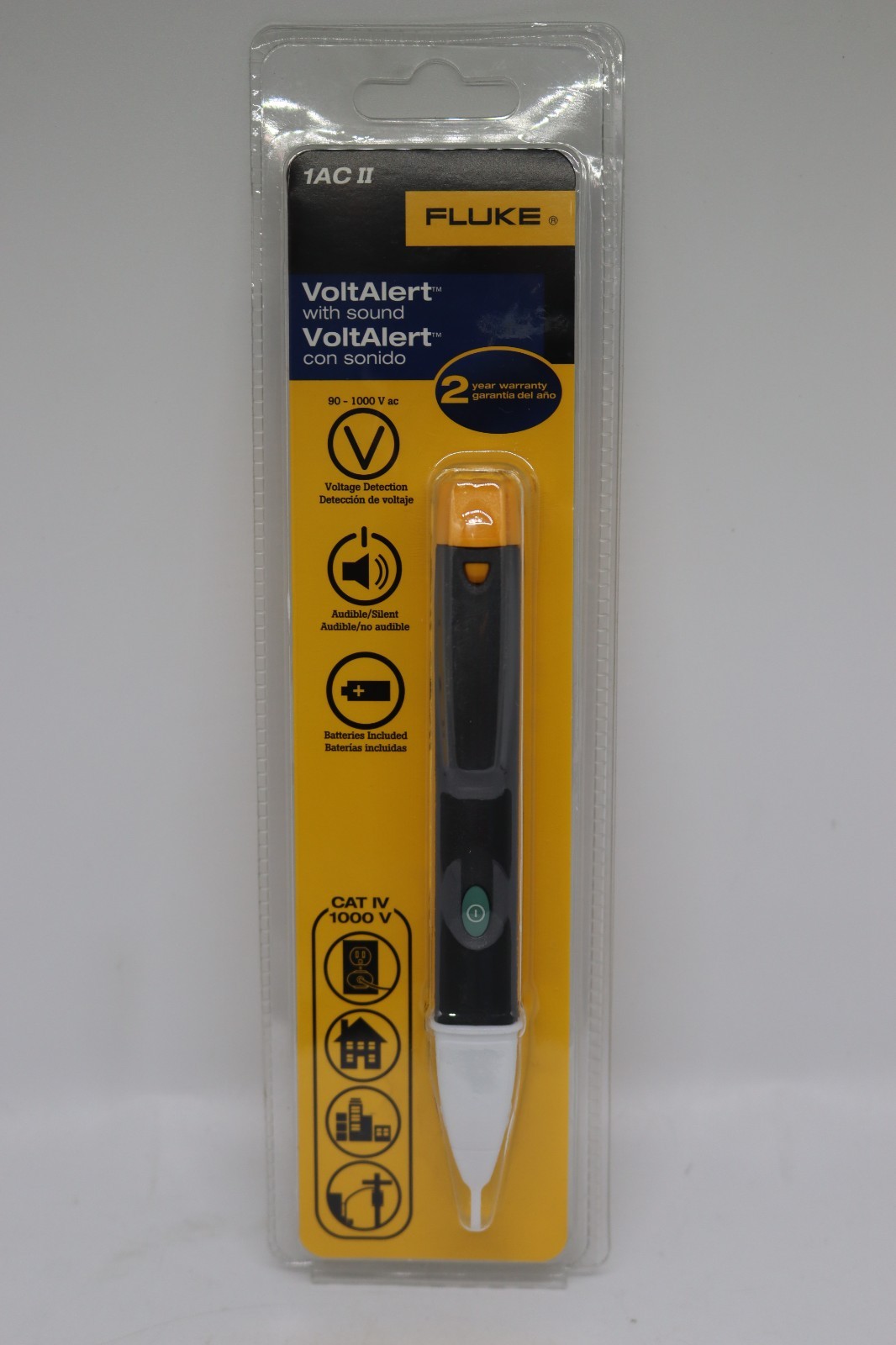 New Fluke 1AC II VoltAlert w/ Sound Non-Contact Voltage Tester Pen