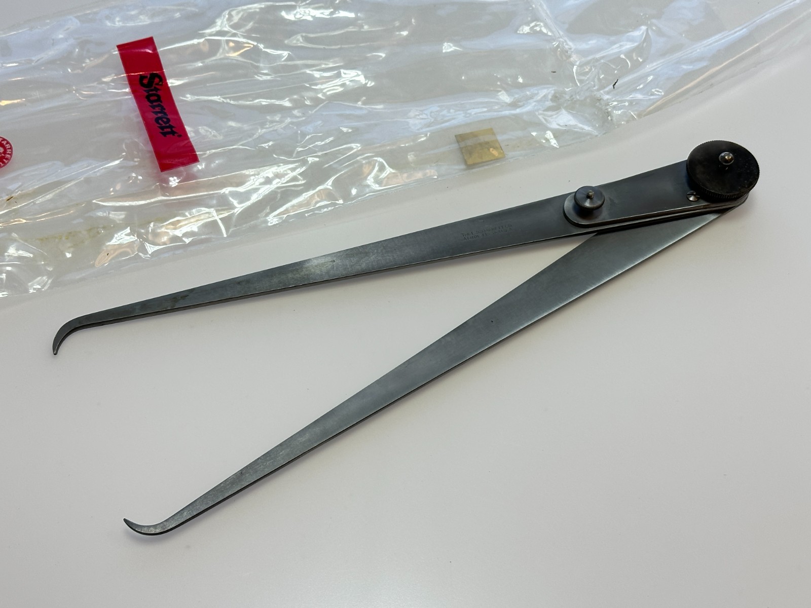 NEW Starrett Tools USA No. 39 Lock Joint Inside Calipers, 12” Long (EDP 50258)