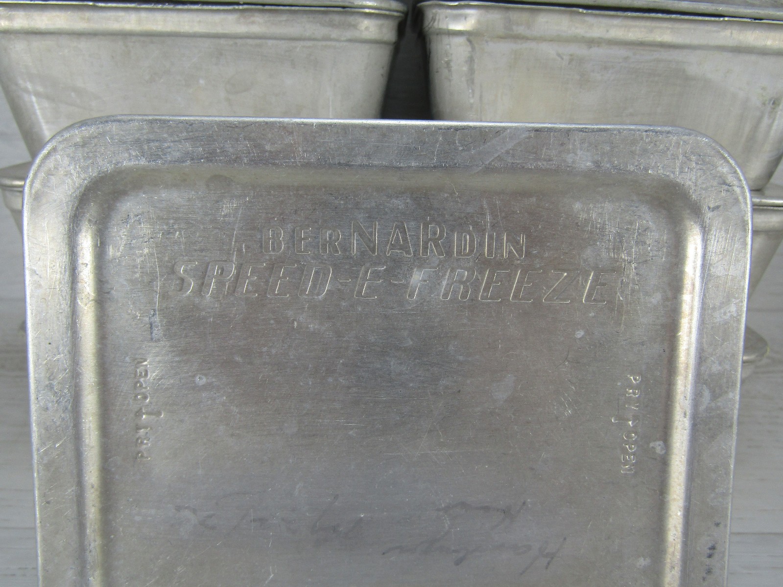 (11 PC) 5.25″x 4.38″ x 1.75″ Metal STORAGE SMALL PARTS CONTAINER STACKABLE
