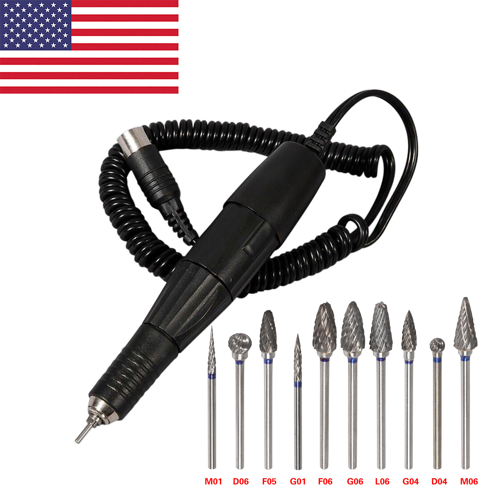 Dental Lab Electric Micromotor Polishing Handpiece Fit Marathon 35,000 rpm US