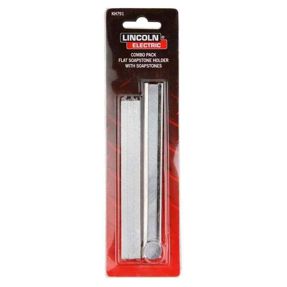 Flat Soapstone Holder Soap Stones Welding Marking Steel Built-In Sharpener Steel