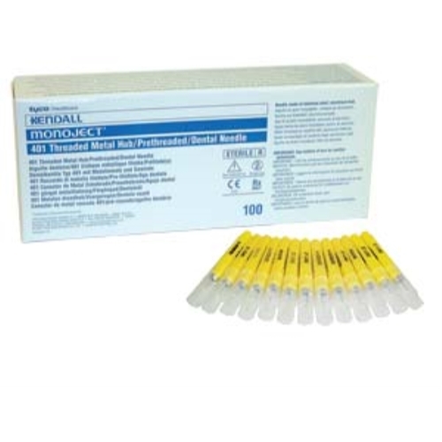 MONOJECT #400 27 GAUGE LONG (1.25″) STERILE DISPOSABLE PLASTIC HUB NEEDLES