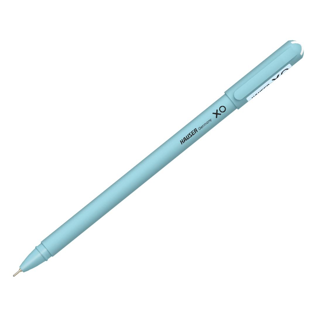 Hauser Blue Ballpoint Pens Pack of 10 0.6mm Quick Dry Refillable Ink Writing …
