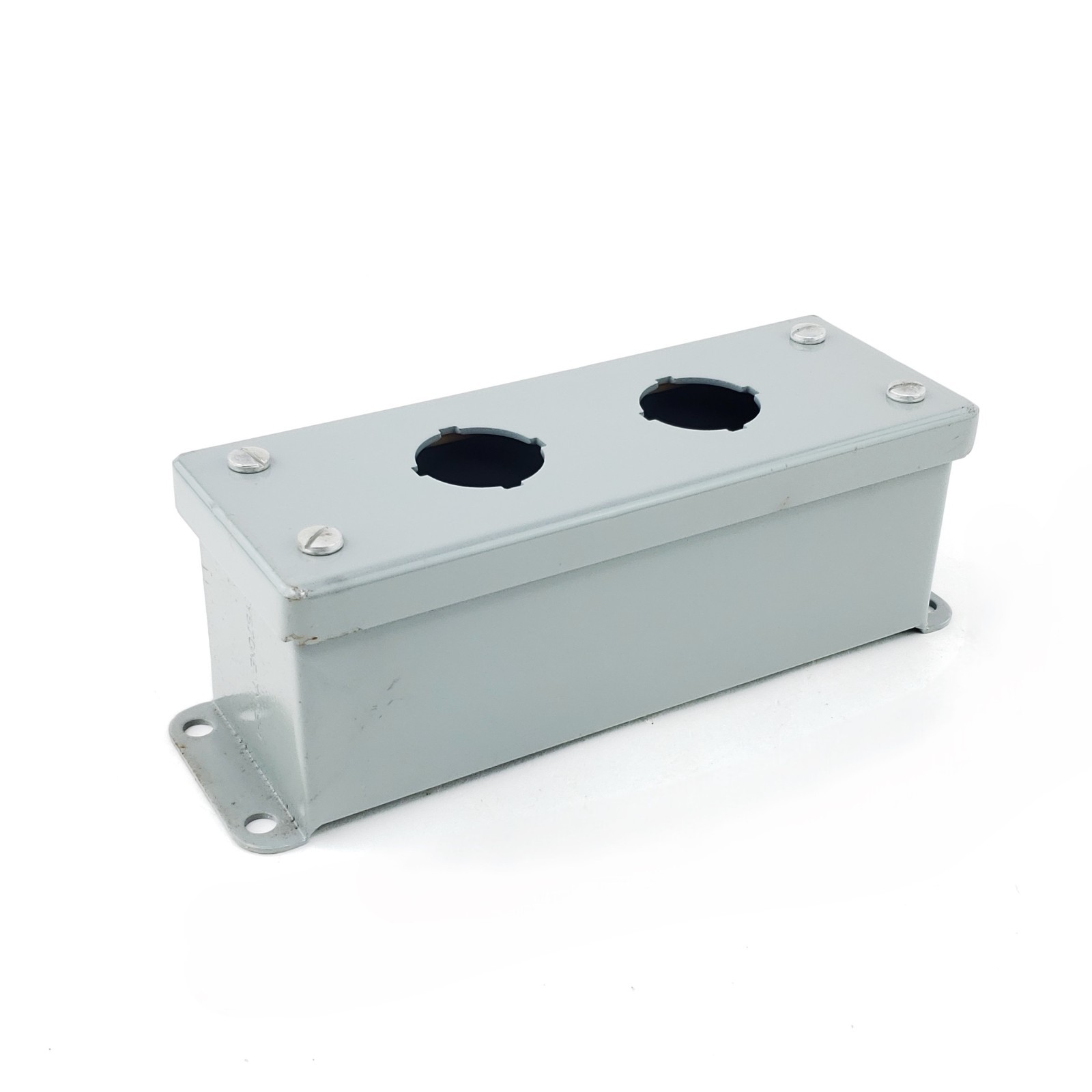 Keystone 23870 Push Button Enclosure Electrical Box 2-Holes 30 mm Type 1 USA NOS