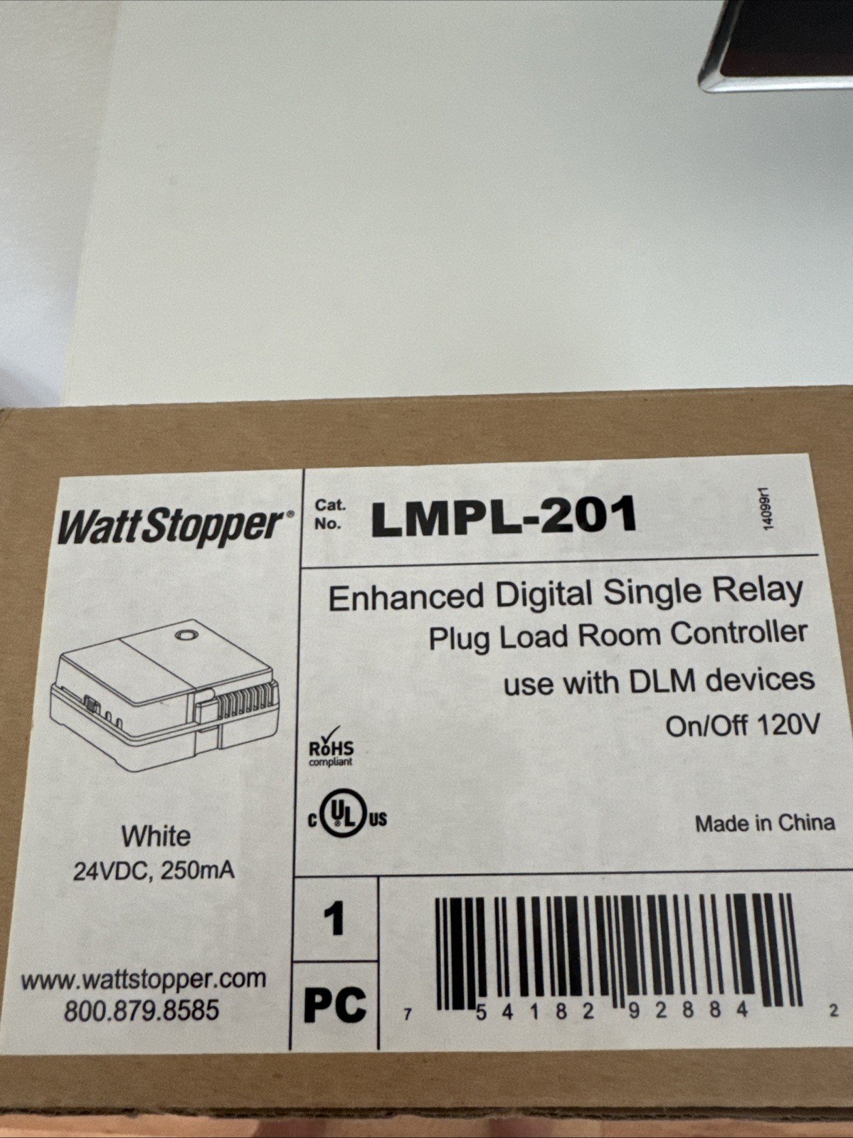 LMPL-201 Legrand Wattstopper Room Controller. New.