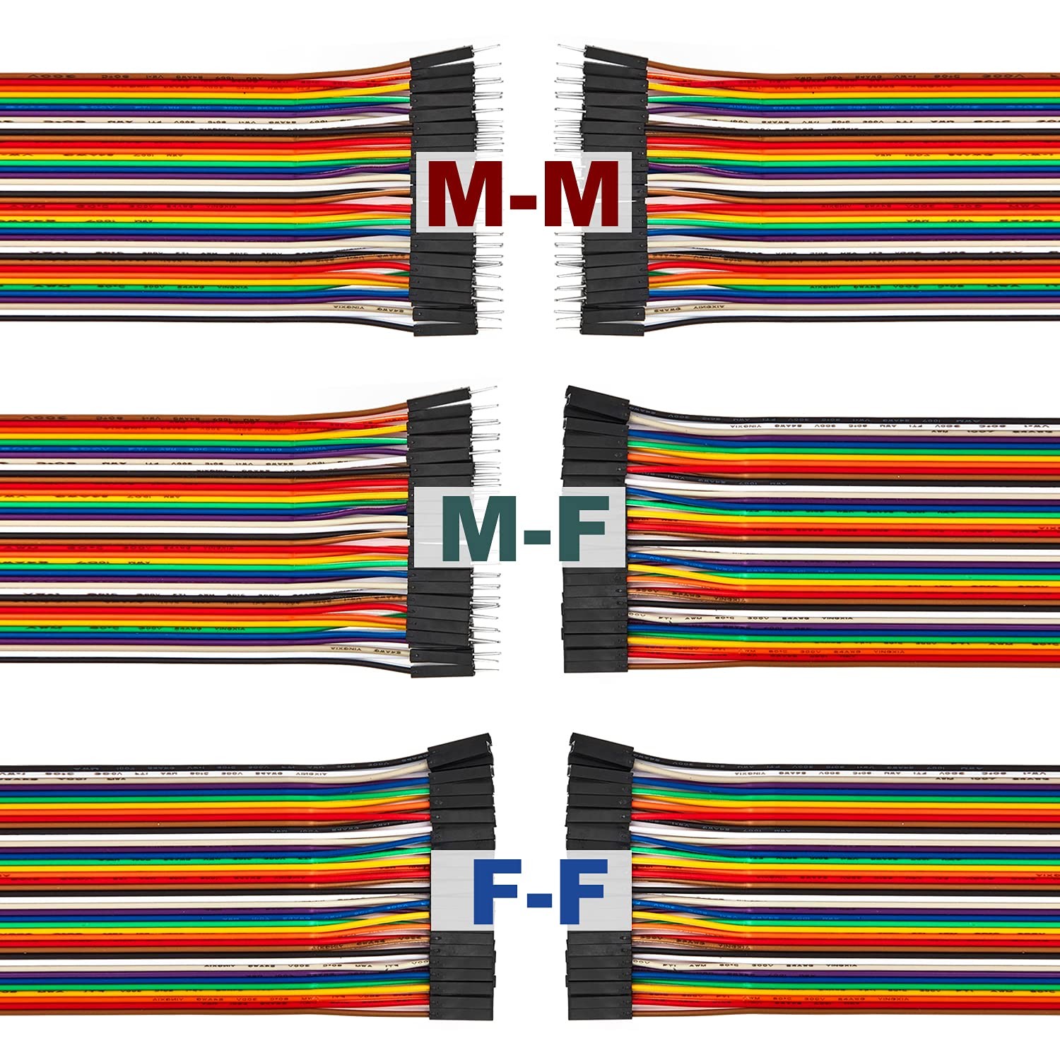 Chanzon 120 pin 10cm 20cm 30cm Long 20CM, (4) 120pcs Mix kit (40pcs x 3types)