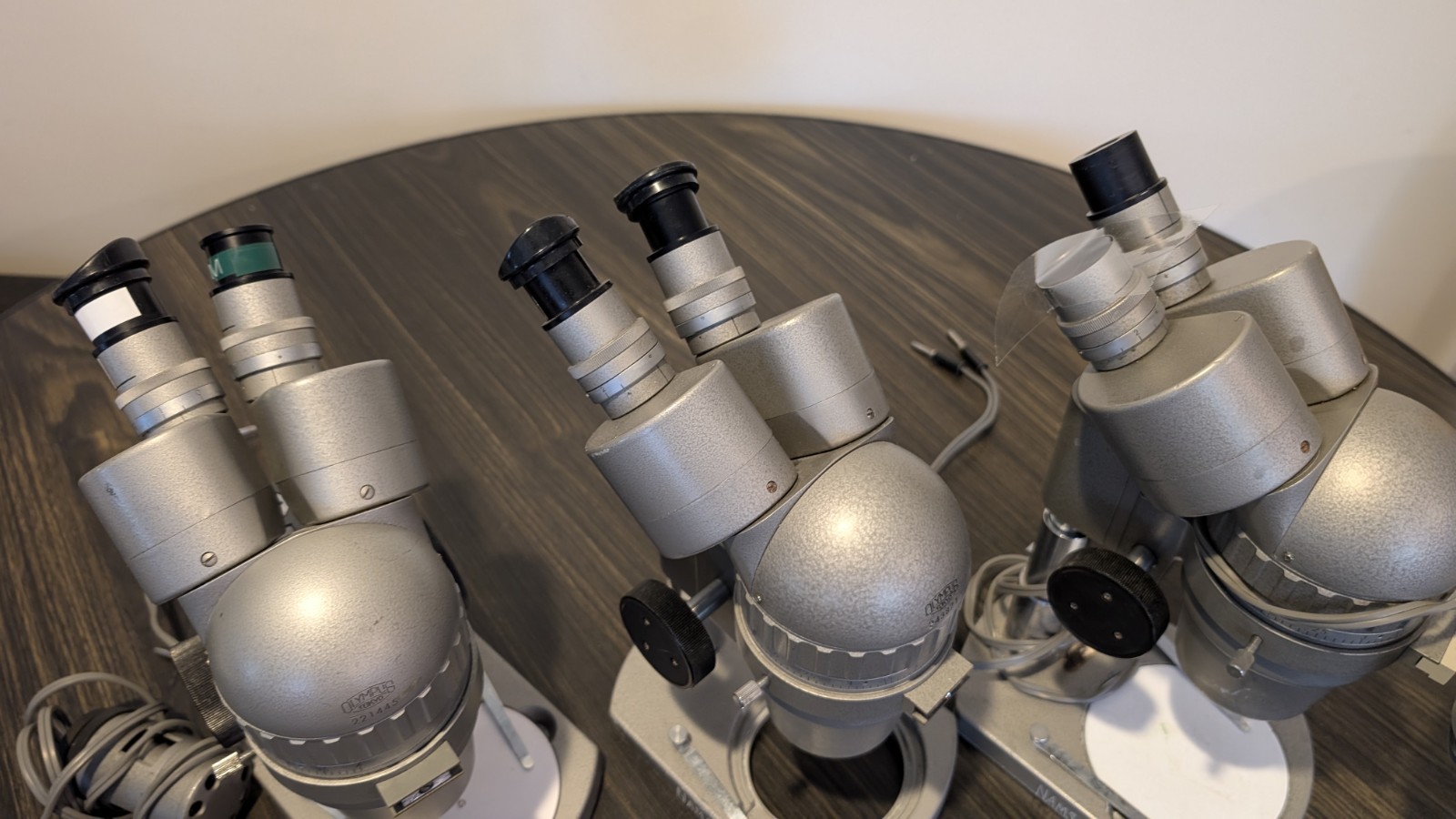 Three (3) Olympus Tokyo Stereo Microscopes