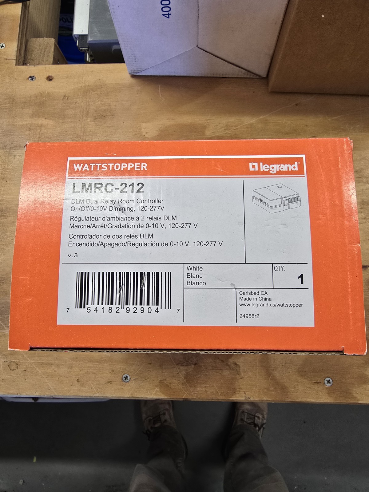 Wattstopper LMRC-212 V.3 DLM Dual Relay Room Controller