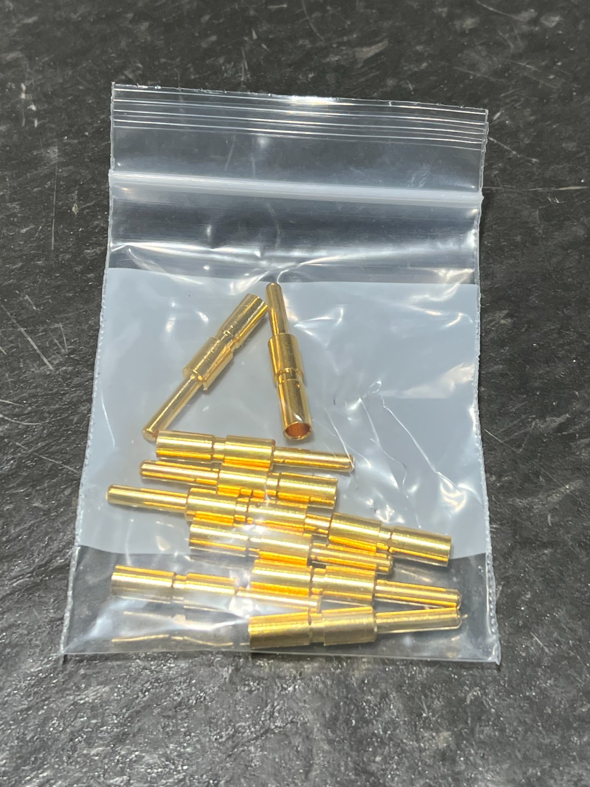 amphenol sc000041 #8 crimp contact pin nos no packaging bag of 10pcs