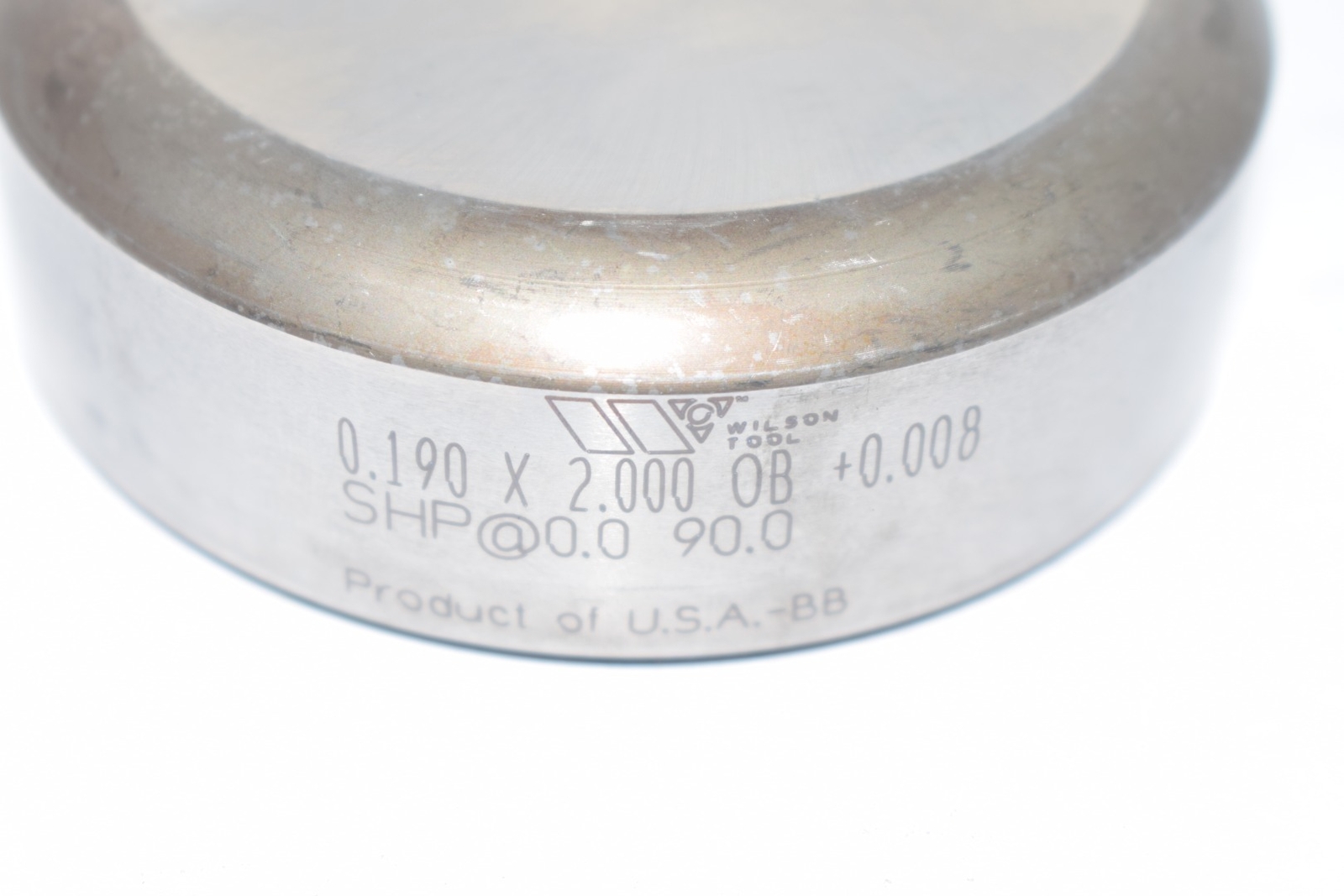 Wilson Tool 0.190 x 2.000 +0.008 Oblong Rectangle Punch Press Die Thick Turret 3