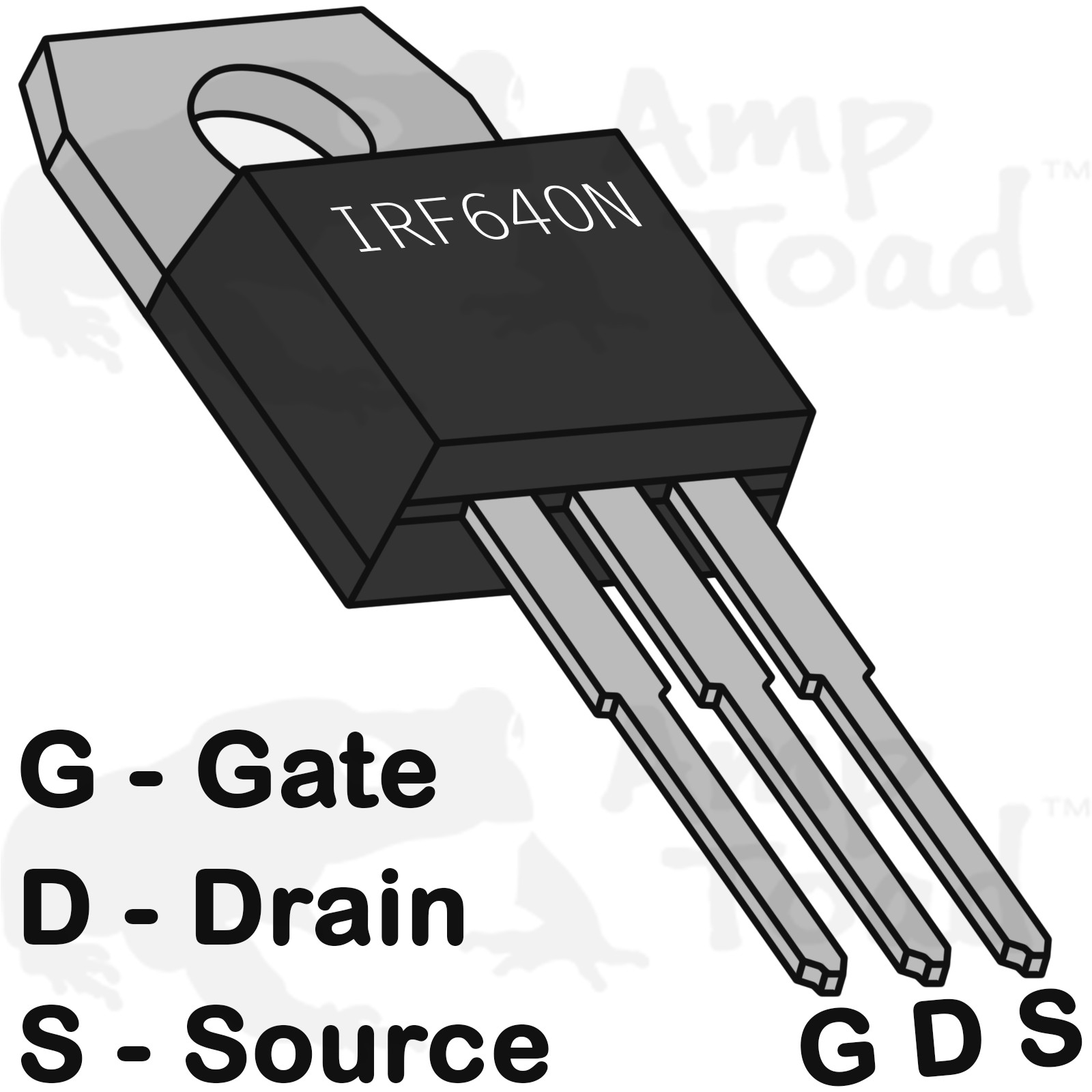 MOSFET – IRF640N 200V 18A – Transistor for Arduino Pi TT