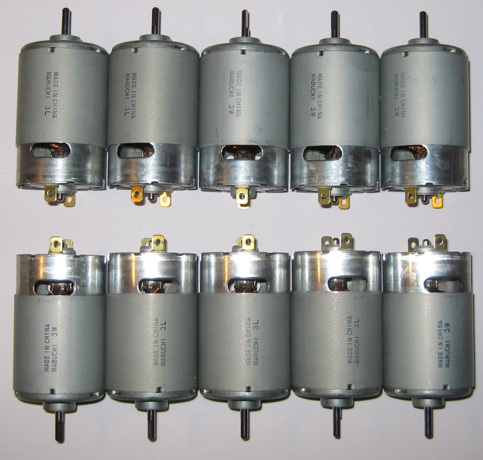 10 X Mabuchi 555 12V DC Motor – Printer / Portable Drill / Robotics Hobby Motors