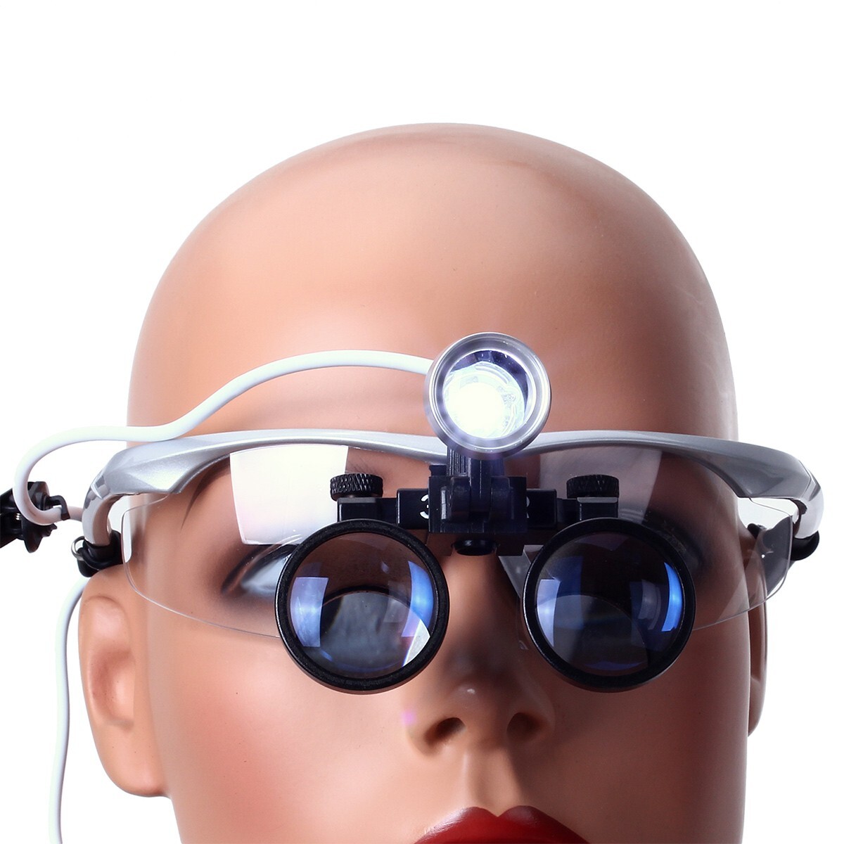 3.5X Dental Loupes 3W Portable LED Head Light Medical Surgical Glasses Loupe