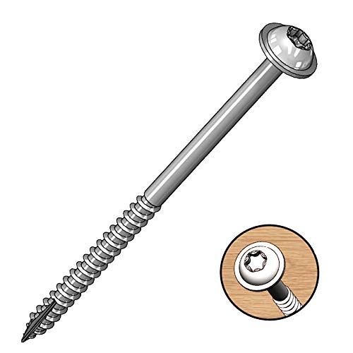 Milescraft 5203 Wood Pocket Hole Screws – #7 1 Count (Pack of 100), As shown