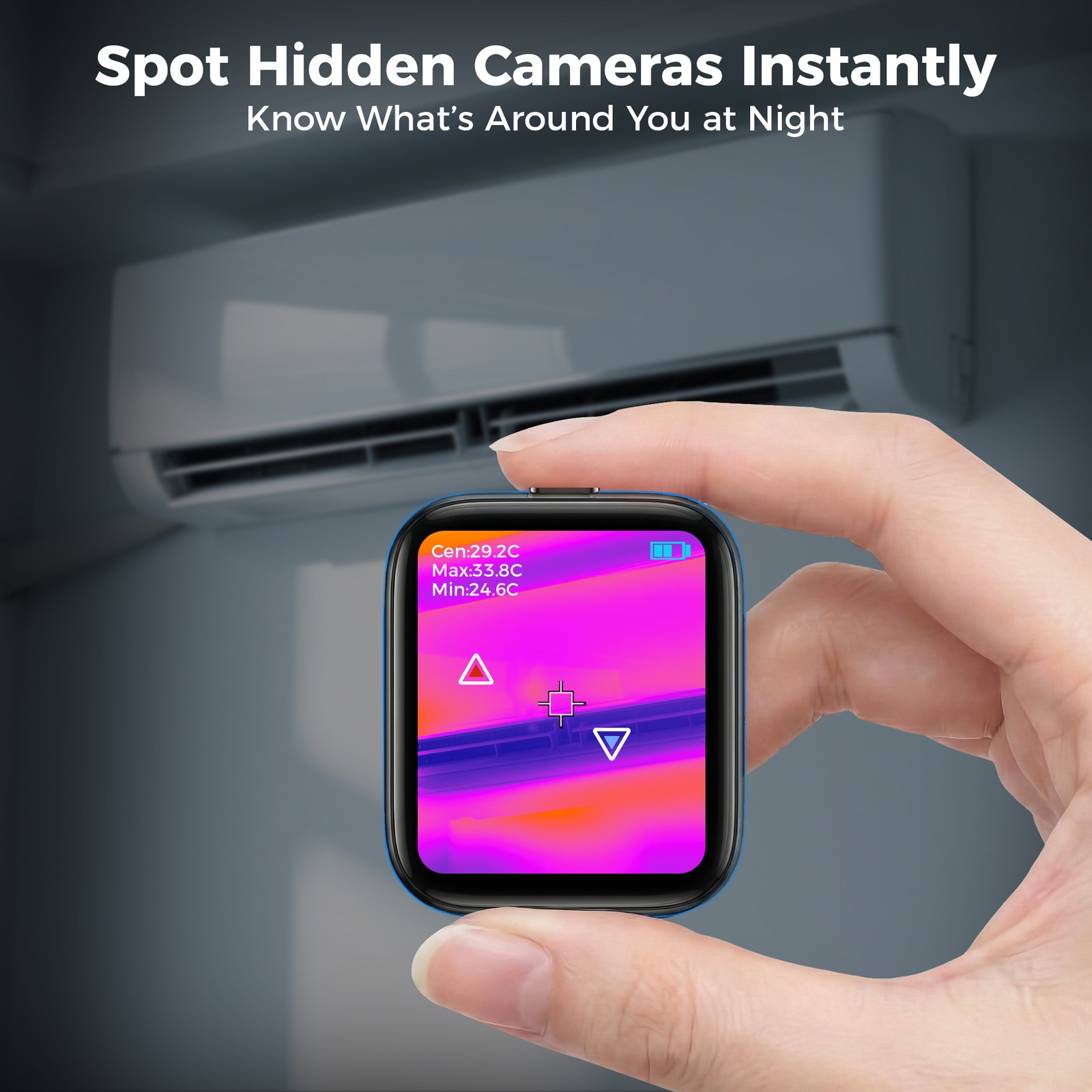 ANXTECH Small Blue Infrared Thermal Imaging Camera Mini Thermal Imager Camera