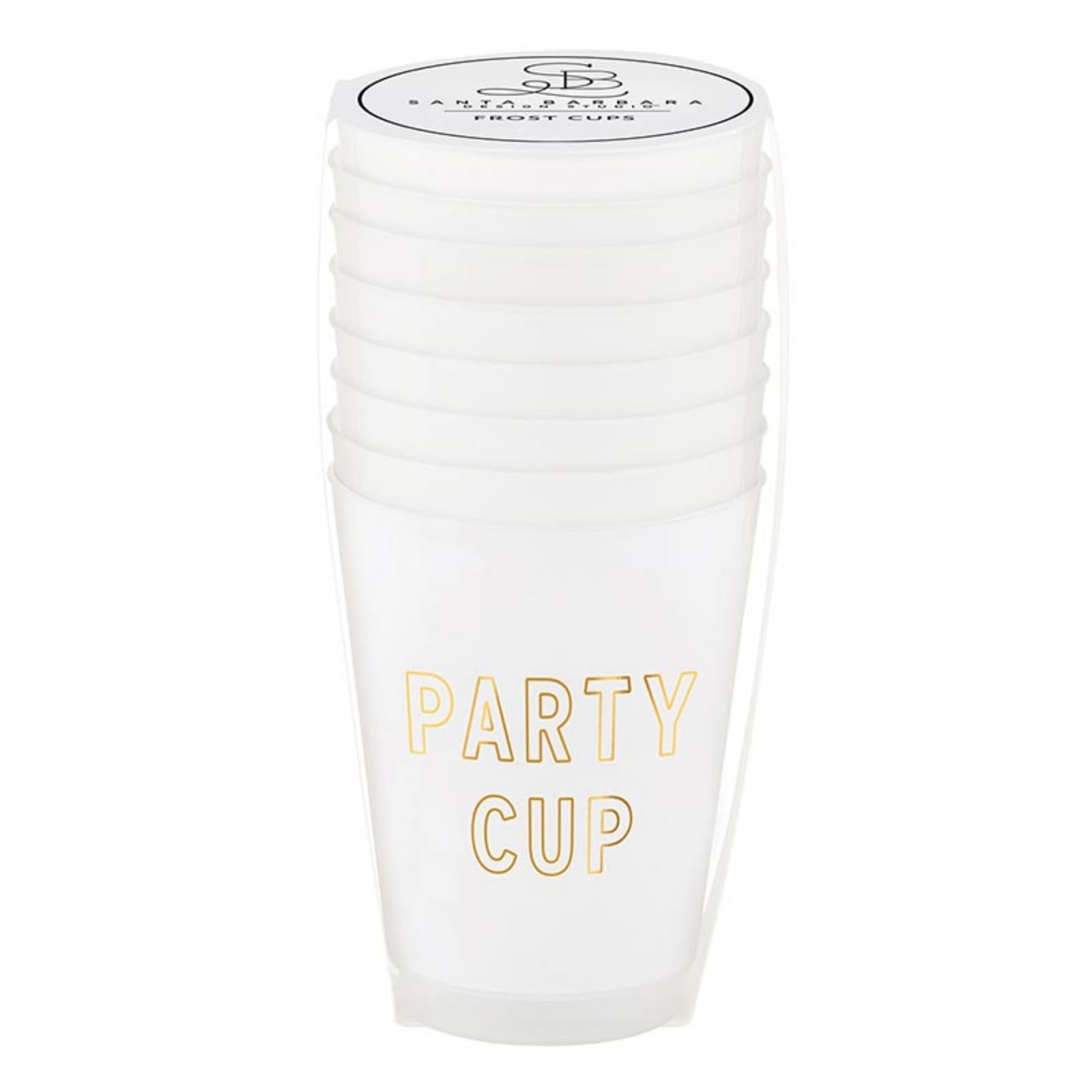 8 Count 16-Ounce Reusable Party Cups, BPA-Free, Plastic, Frost, Tumblers