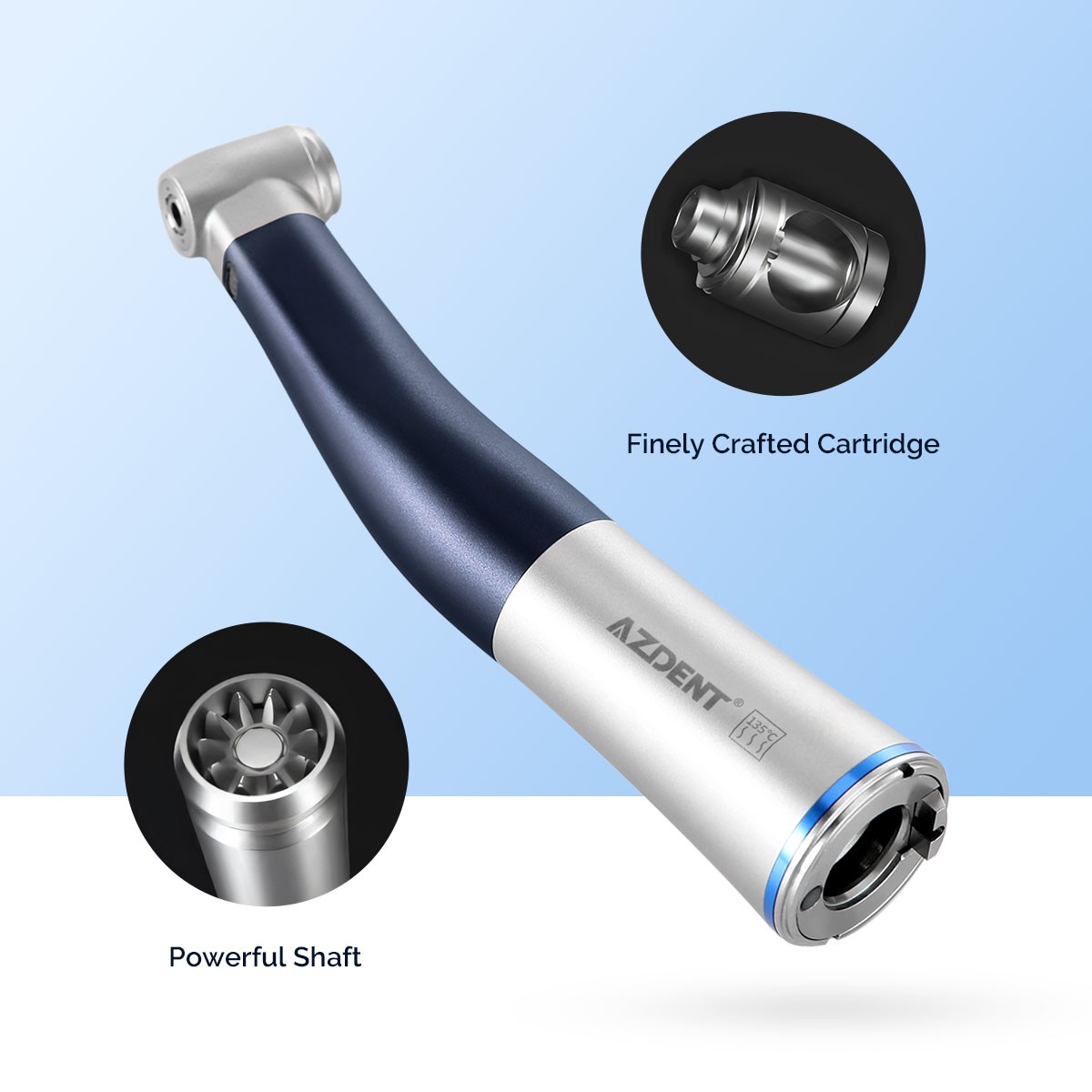 Dental LED Brushless Electric Micro Motor E-Type /1:1 LED Contra Angle Handpiece