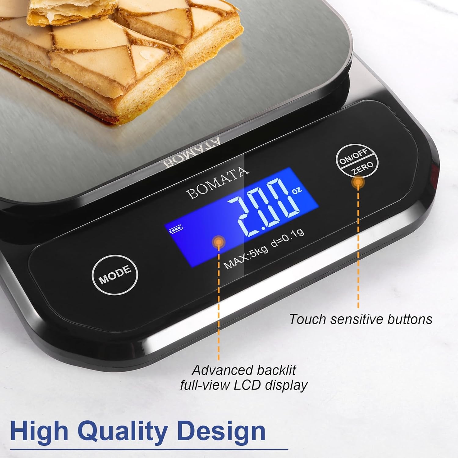 Bonvoisin Digital Scale 0.1 Gram Accuracy Precision Lab Scale 6000g Scientific D