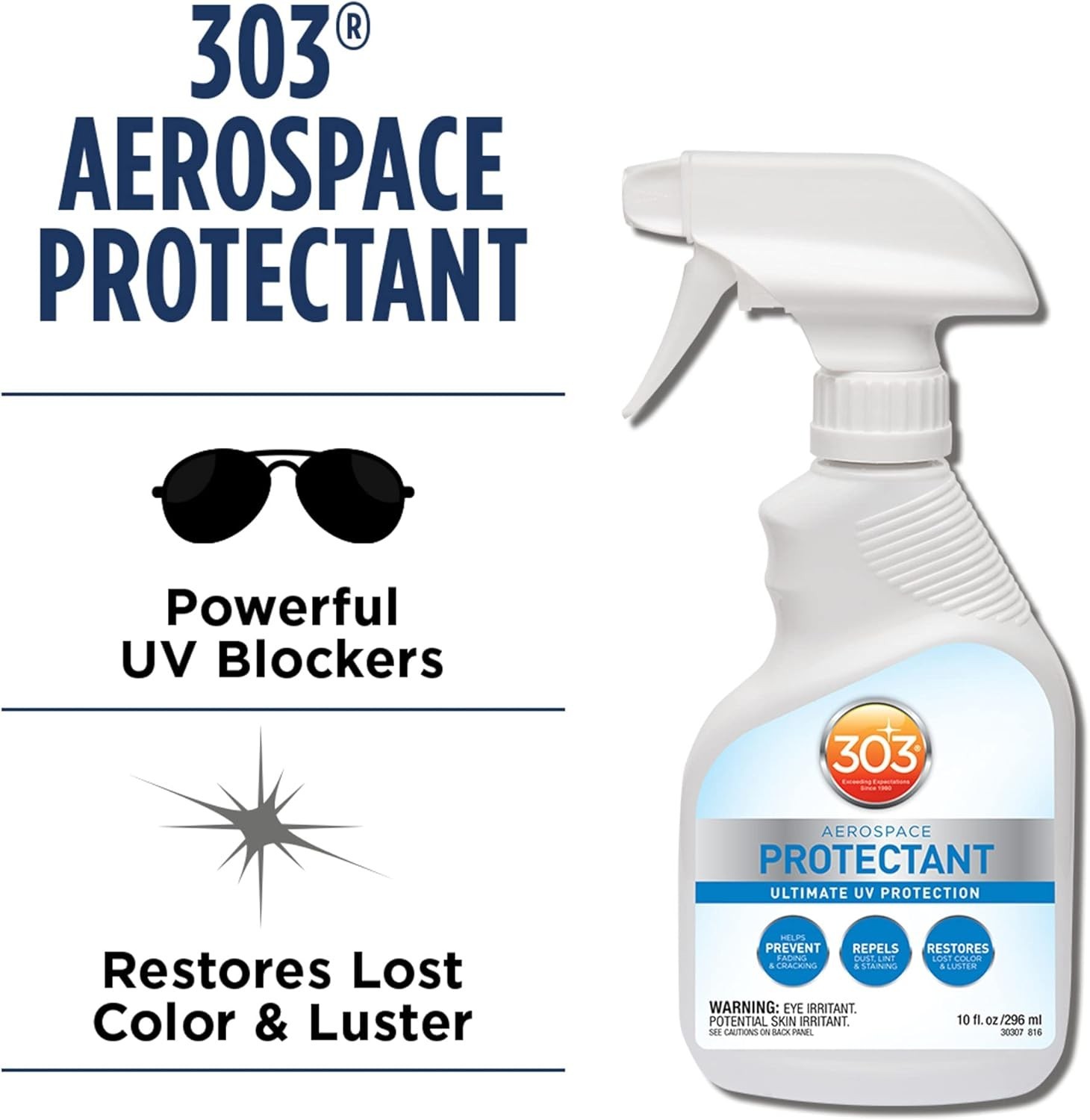 303 Aerospace Protectant for Vinyl, Plastic & Rubber, 10 oz | Provides UV pro…
