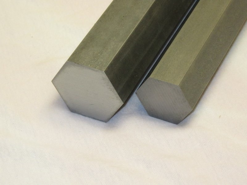 2″ HEX x 12″ Length 12L14 Cold Finished Carbon Steel Bar