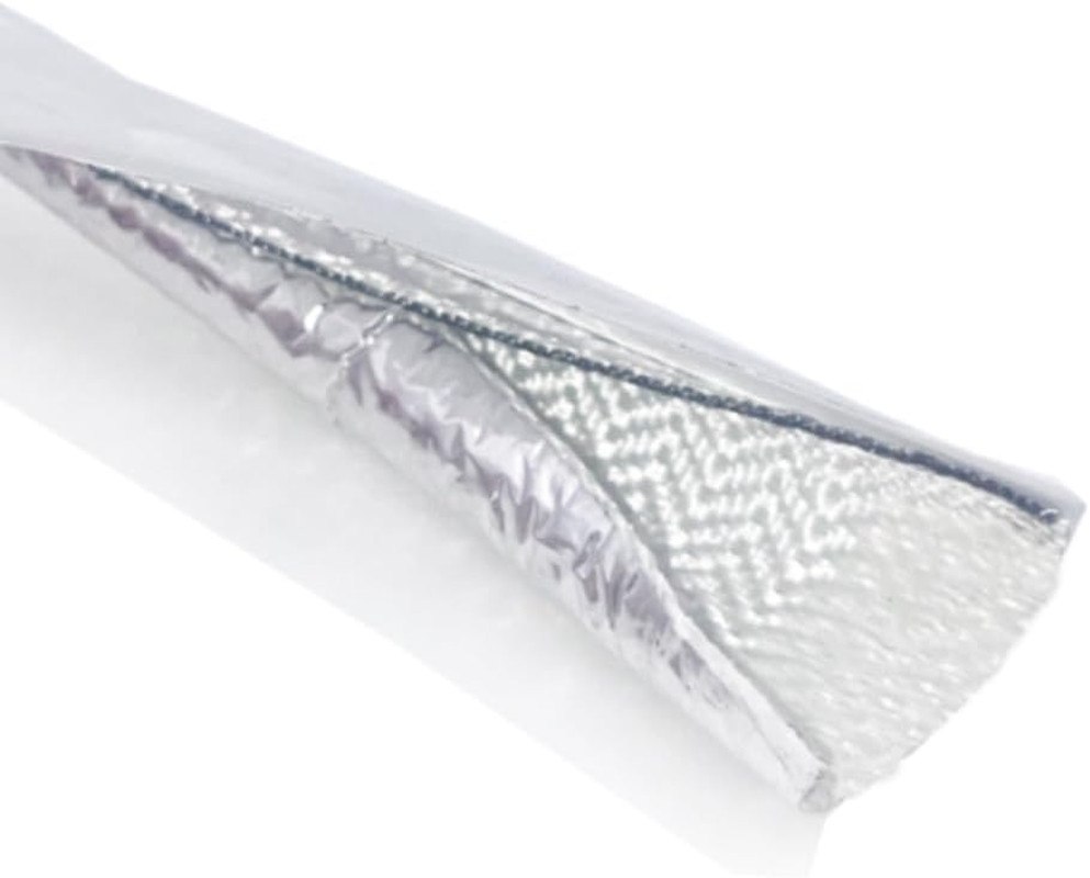 Fuel Line Sleeve 5/8″ I.D. X 39″ Self Adhesive Aluminum Heat Shield Heat-Resista