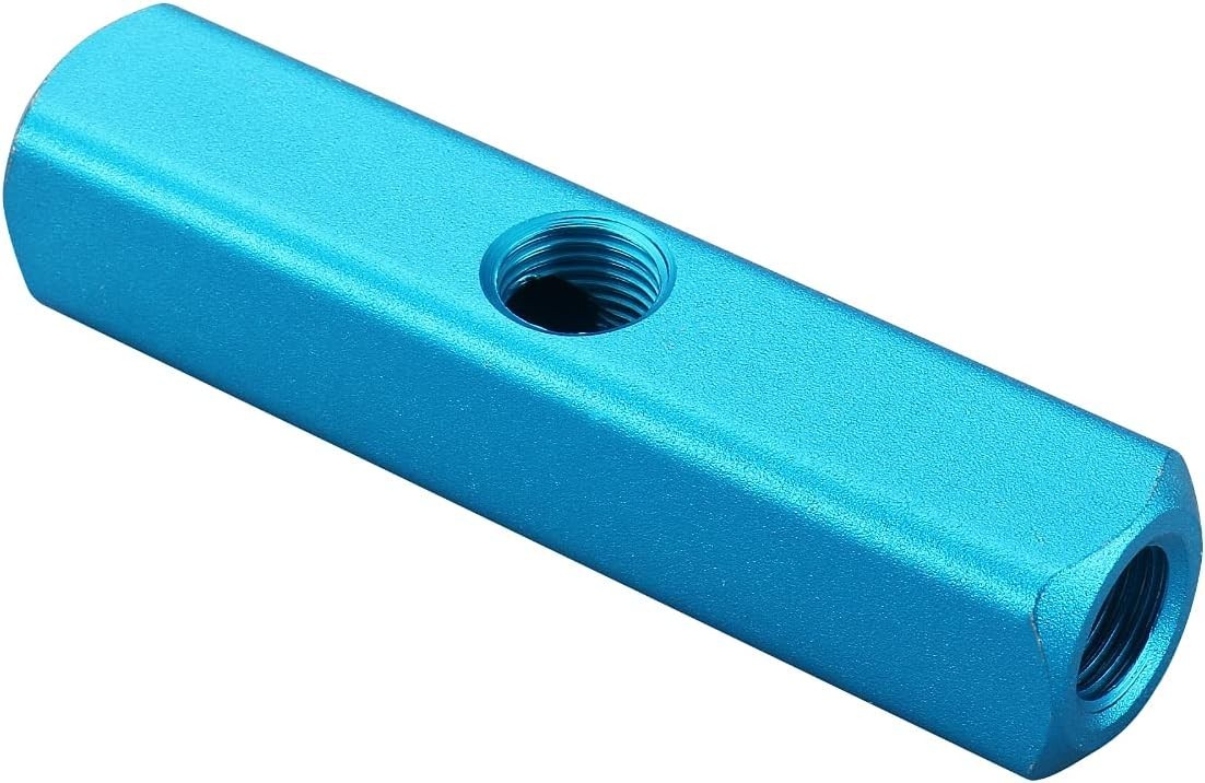 Precision Engineered Aluminum Manifold Block 3-Way 1/4″ PT – Leak-Proof Design