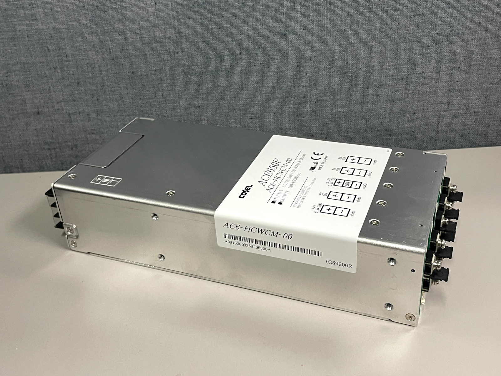 COSEL ACE650F AC6-HCWCW-00 Power Supply – Used Working