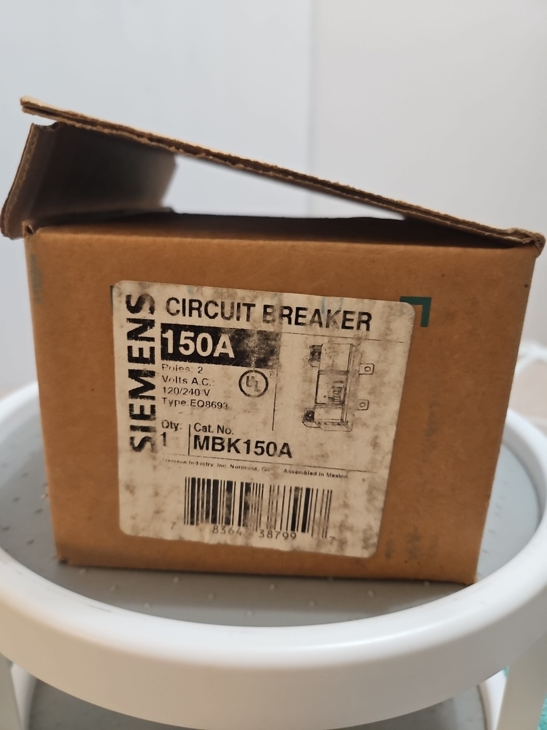 Siemens MBK150A Circuit Breaker, 150A, 2Poles, 240V