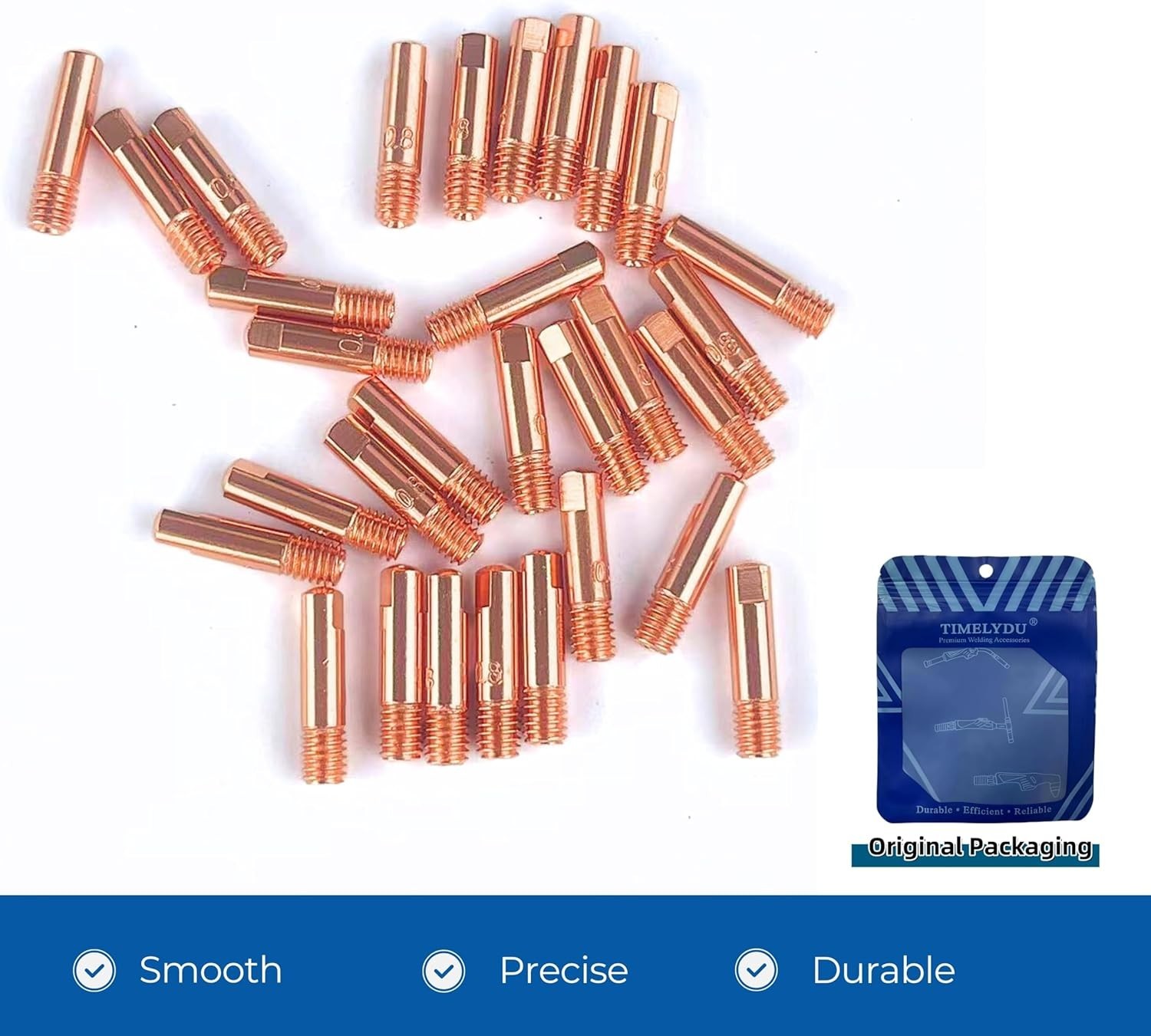 Mig Welder Tips 30-Pack Welding Tips .035″ Contact Tip for Mig Welding Gun