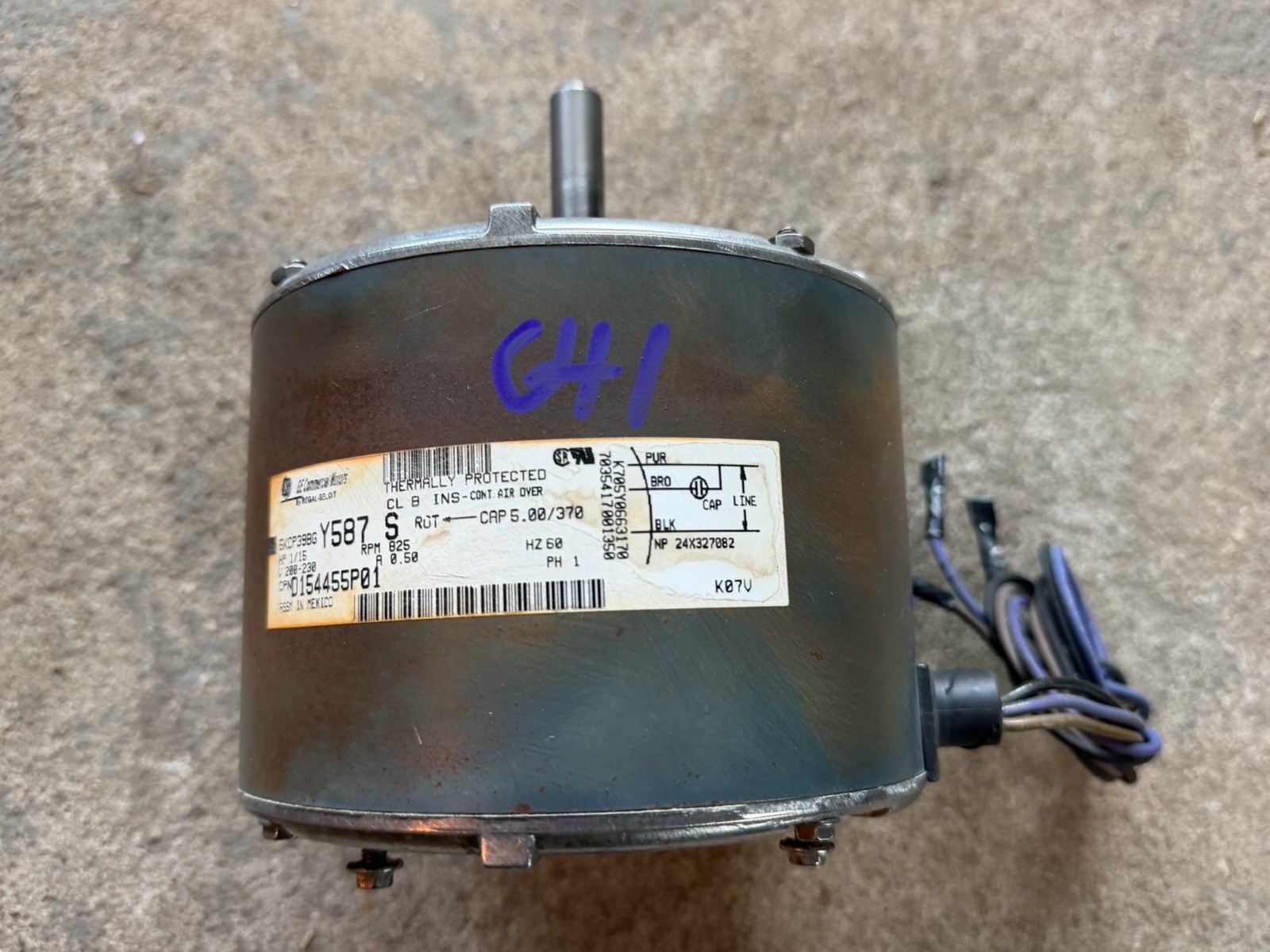 Trane MOT10514 Fan Motor 5KCP39BGY587S 1/15hp 825rpm D154455P01 Same Day Shiping