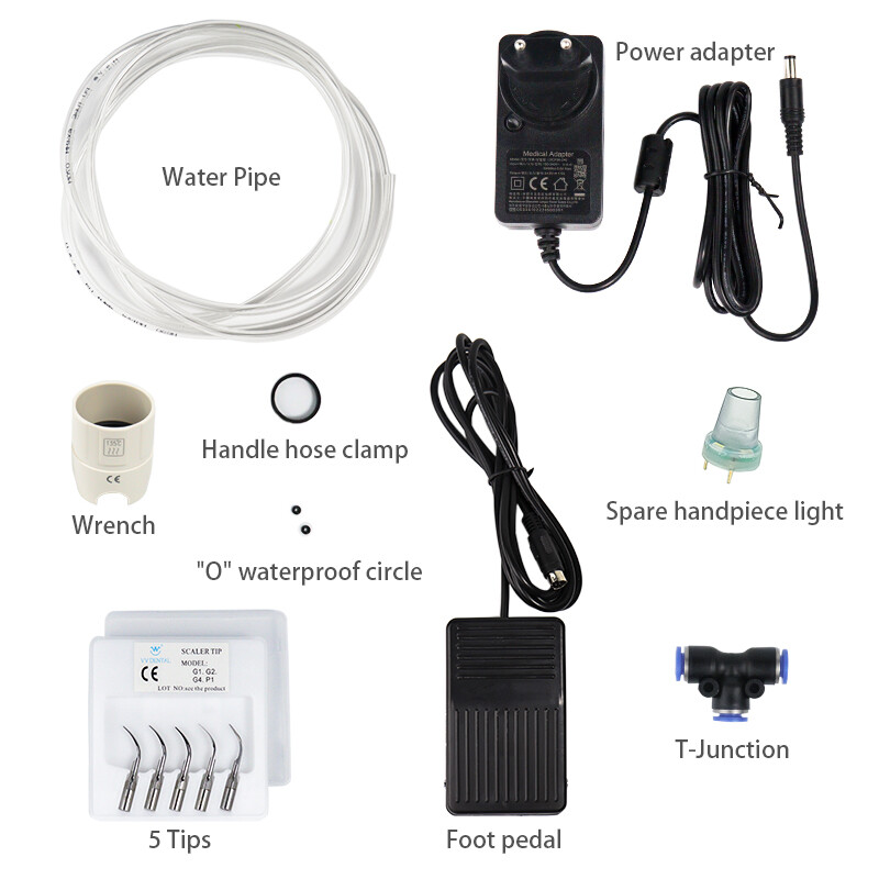 Dental Ultrasonic Piezo Scaler Led Dental Scaler Ultrasonic Veterinary with 5Tip