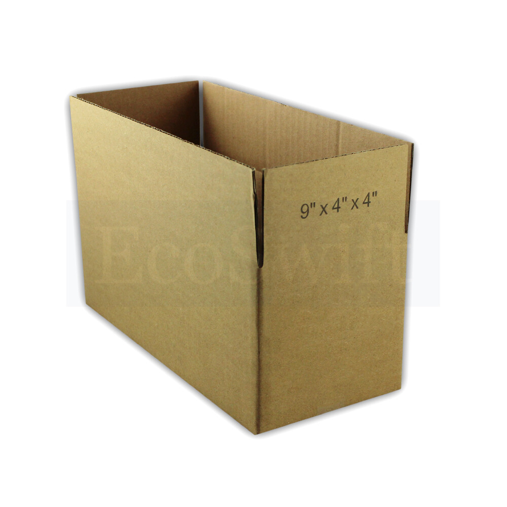 1-Box 9x4x4 EcoSwift Cardboard Packing Moving Shipping Box Corrugated Carton