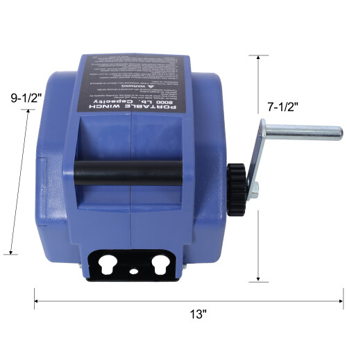 12v Trailer Winch,Reversible Electric Winch, for Boats up to 5000 lbs